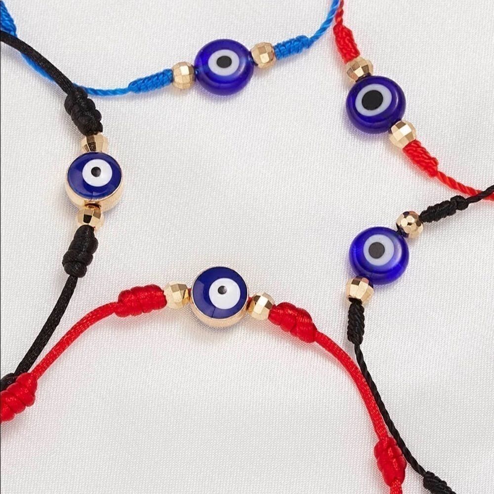 Bracelets Nazar 🧿 Blue Black Red with poly mailer